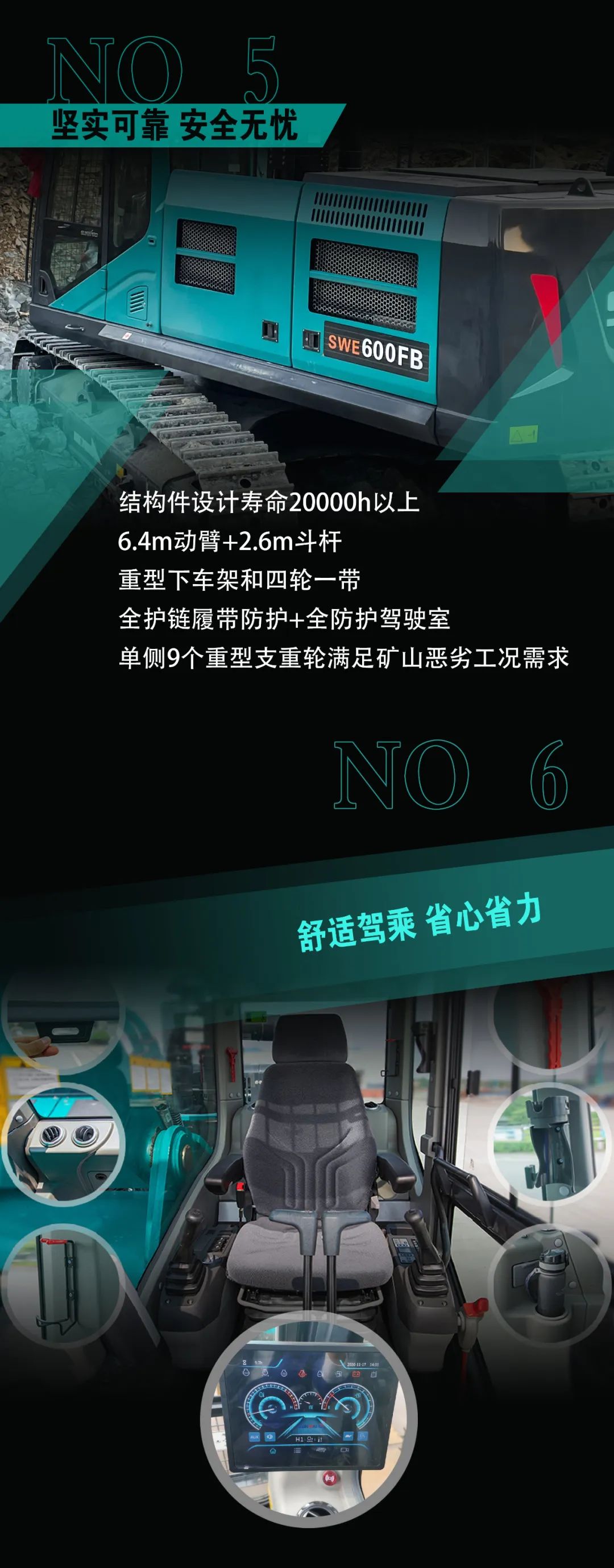 一圖讀懂 | 專為礦山重載施工而生！山河智能SWE600FB破碎錘重磅回歸